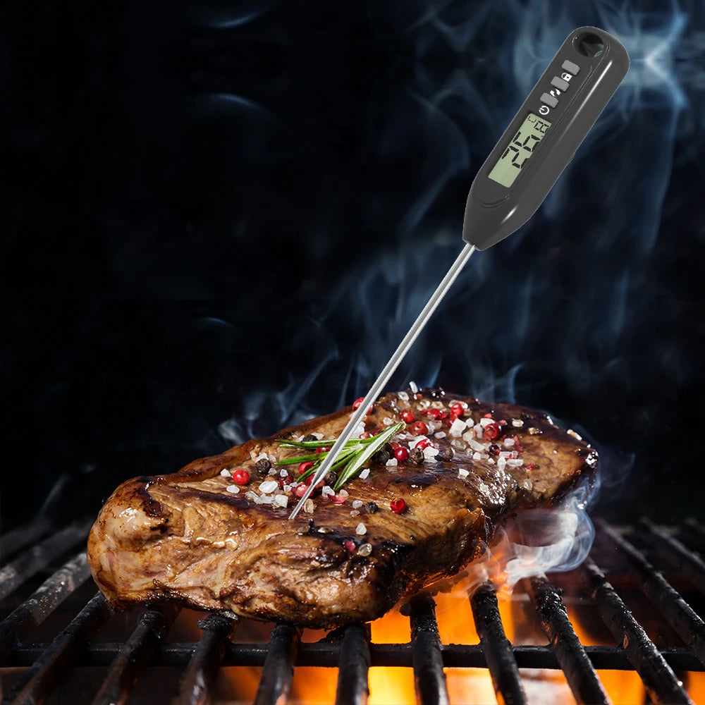 Digital Meat Food Thermometer for Candy, Milk, BBQ Cooking, Probe Instant Read Thermometer for Pork, Chicken Beef Temperature